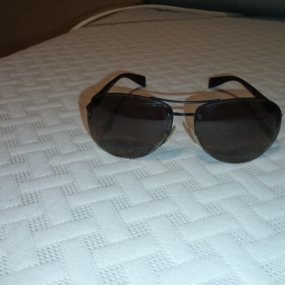 Prada Black Aviator Sunglasses